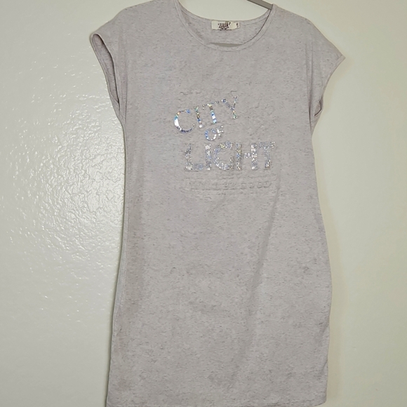 City of Light Gray Midi Dress - Picture 1 of 4